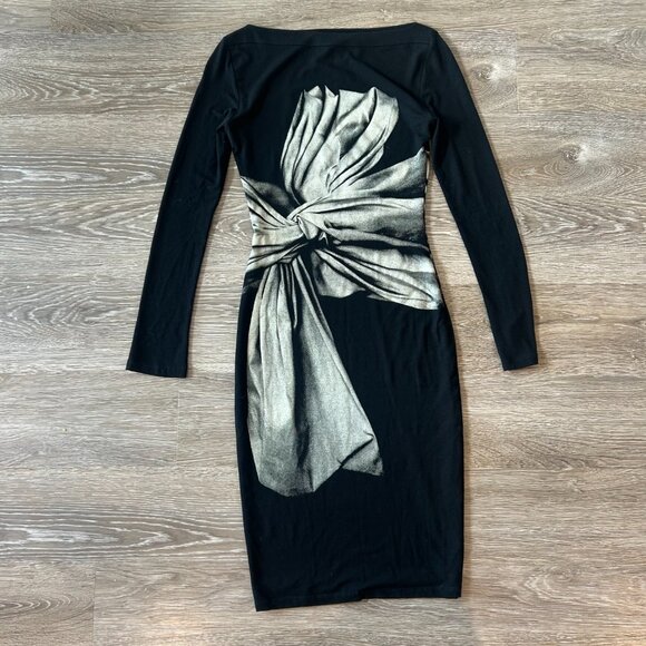 Graphic Bodycon Dress — Size S (3/4) — Spanish Designer - Picture 3 of 6